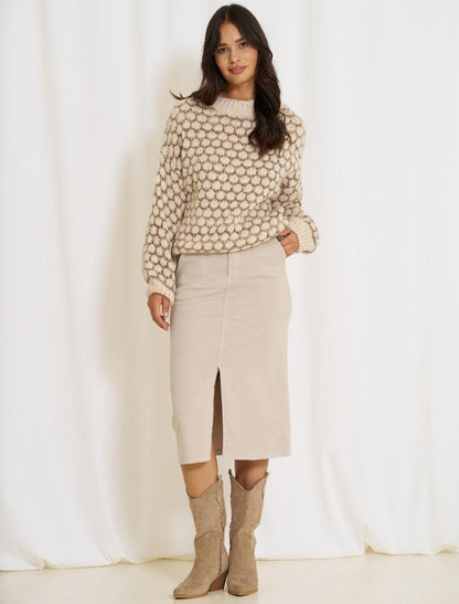 MARTA DU CHATEAU MDCNELLIE SKIRT 7249 BEIGE