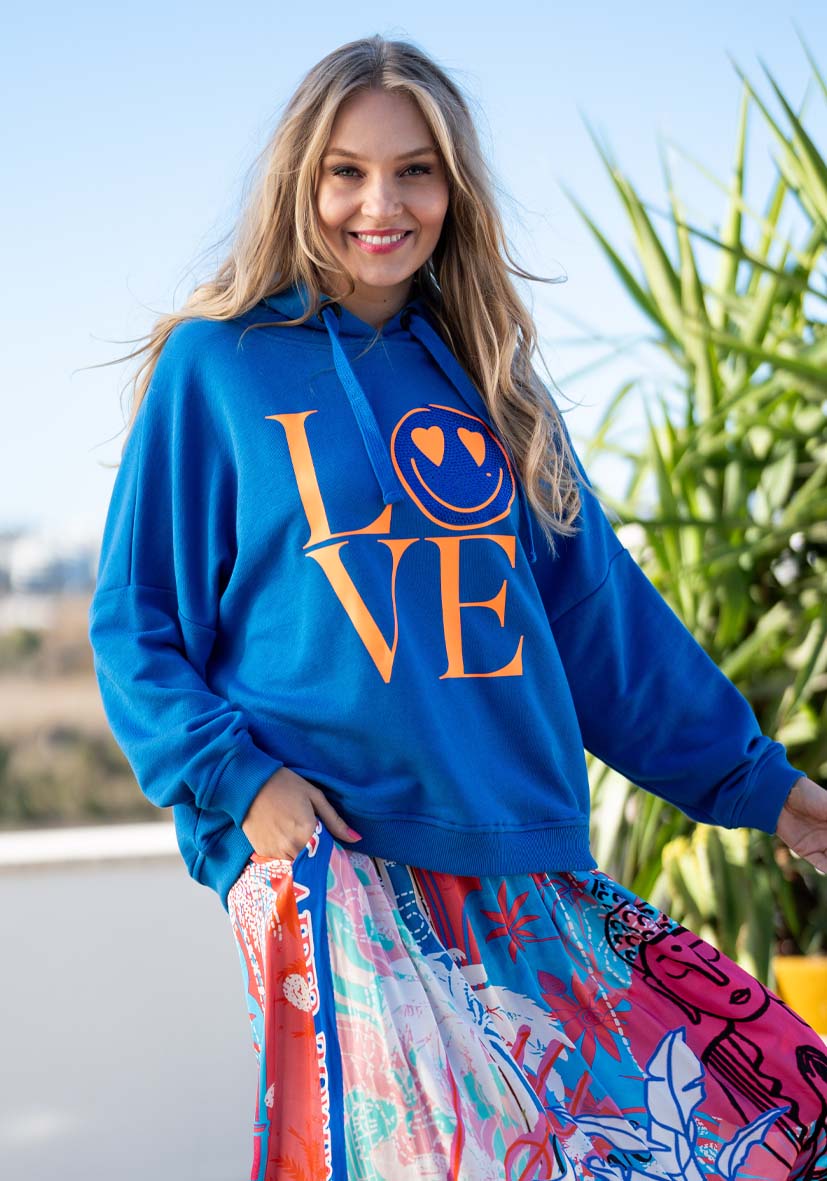 MISS GOODLIFE HOODIE LOVE HEARTFACE MG8610