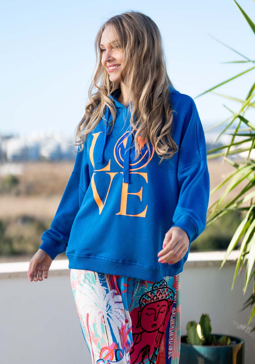 MISS GOODLIFE HOODIE LOVE HEARTFACE MG8610