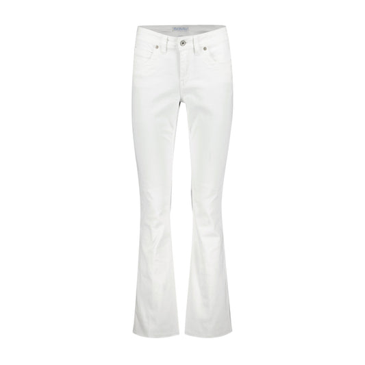 RED BUTTON BIBETTE OFFWHITE DENIM