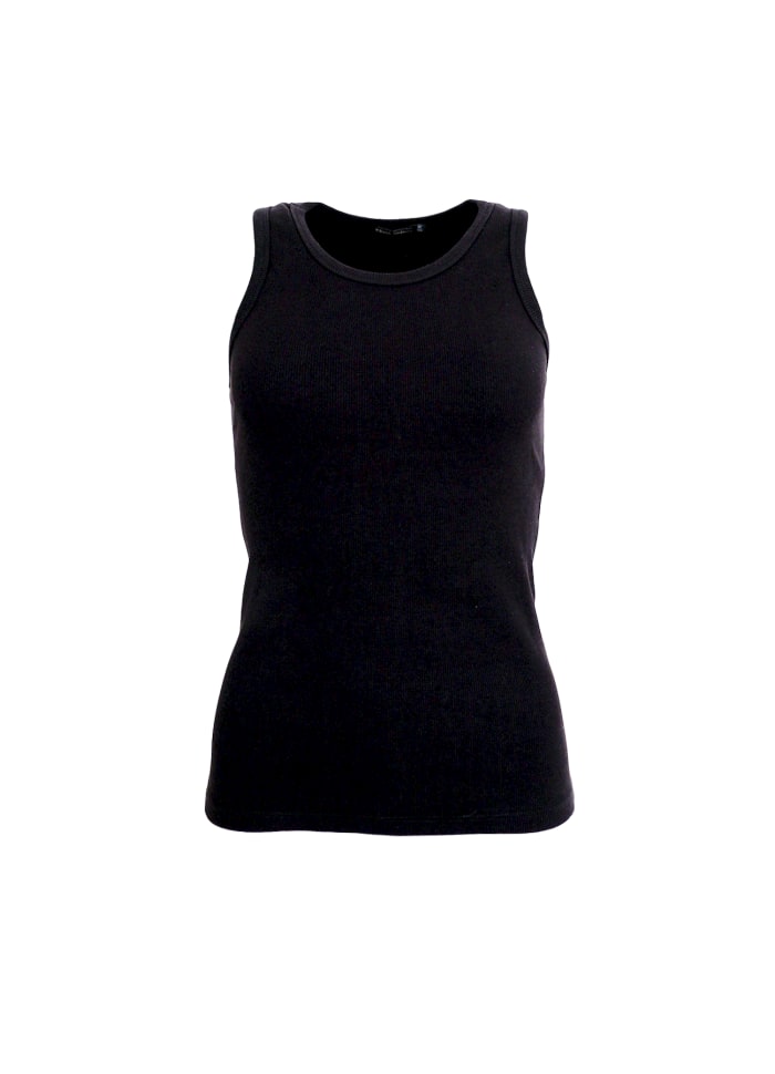 BLACK COLOUR ENA RIP TANK TOP