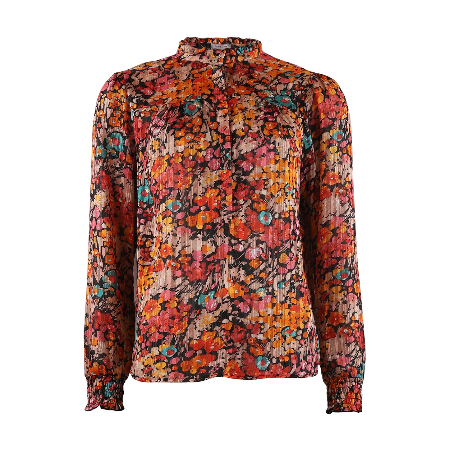 CONTINUE ASTA ORANGE FLOWER PRINT - Boutique Trine